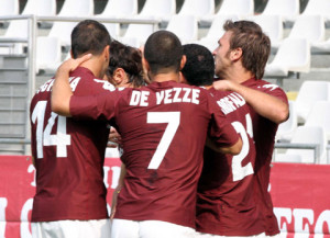 TORINO FC stagione calcistica Serie B 2010/2011 nella foto esult