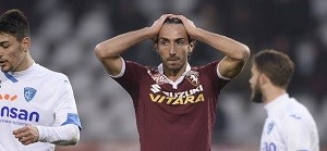 Foto LaPresse - Fabio Ferrari 10/01/2016 Torino ( Italia) Sport Calcio Torino Fc - Empoli Campionato di Calcio Serie A TIM 2015 2016 - Stadio Olimpico di Torino. Nella foto:Moretti  Emiliano ( Torino Fc ) Photo LaPresse - Fabio Ferrari 10 January 2016 Torino ( Italy) Sport Soccer Torino Fc - Empoli Italian Football Championship League A TIM 2015 2016 - Olimpic Stadium of Turin. In the pic:Moretti  Emiliano ( Torino Fc )